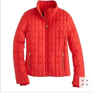 J. Crew Red Lightweight Quilted Jacket